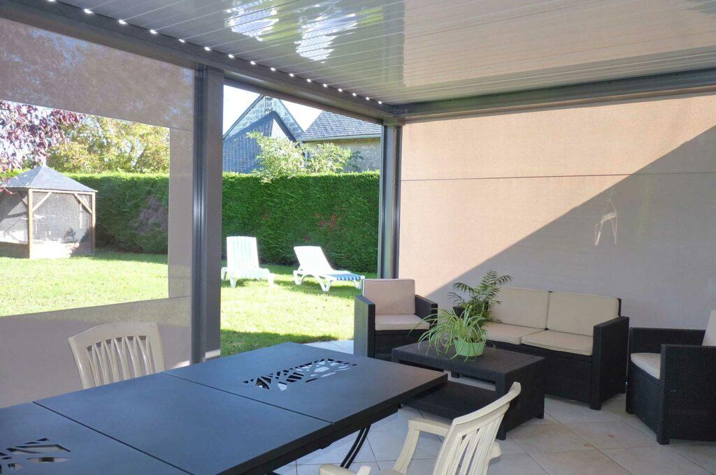 Menuiserie Pelletier Store Angers Pergola Alu Marquise Ouverte